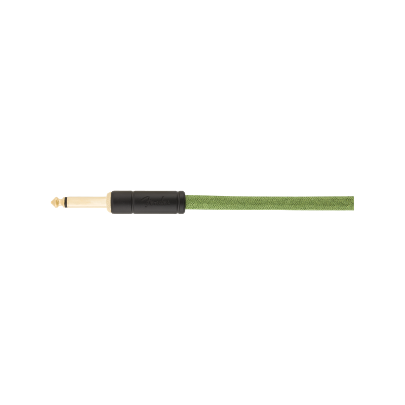 Fender 10' Angled Festival Instrument Cable, Pure Hemp, Green - 2