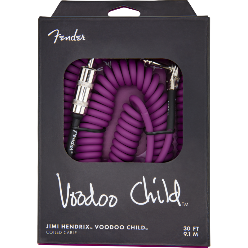 Fender Hendrix Voodoo Child™ Coil Cable, 30', Purple - 2