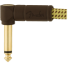 Fender Deluxe Series Instrument Cables (Bowl of 20), Angle/Angle, 6", Tweed - 1