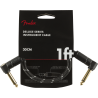 Fender Deluxe Series Instrument Cable, Angle/Angle, 1', Black Tweed - 3