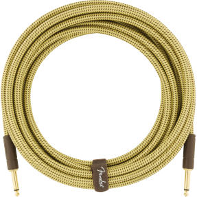 Fender Deluxe Series Instrument Cable, Straight/Straight, 18.6', Tweed - 1