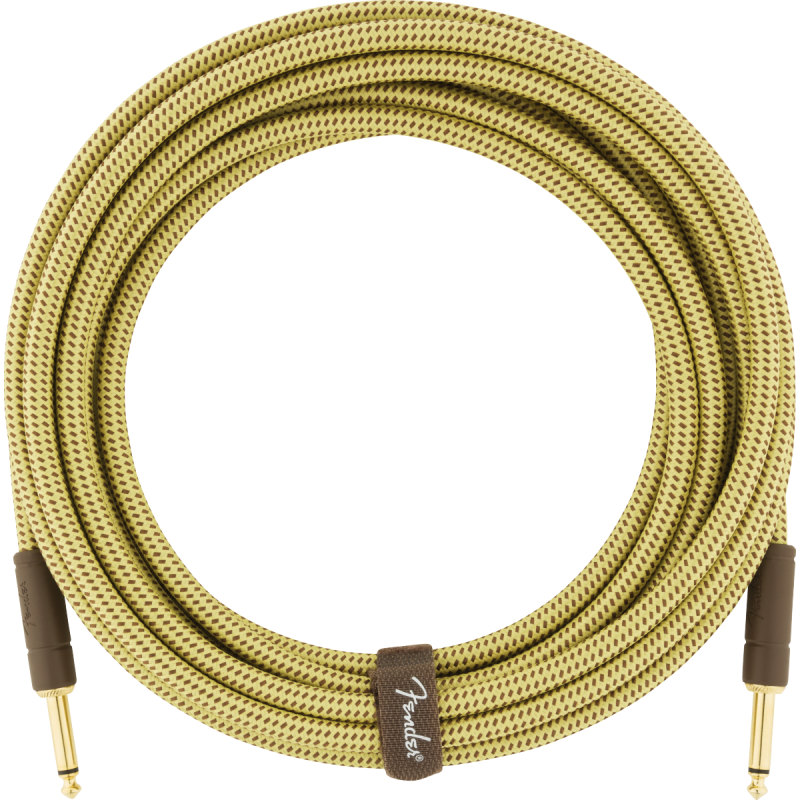 Fender Deluxe Series Instrument Cable, Straight/Straight, 18.6', Tweed - 1