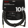 Fender Deluxe Series Instrument Cable, Straight/Angle, 10', Black Tweed - 4