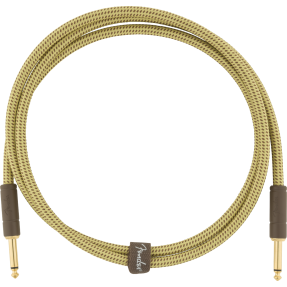 Fender Deluxe Series Instruments Cable, Straight/Straight, 5', Tweed - 1