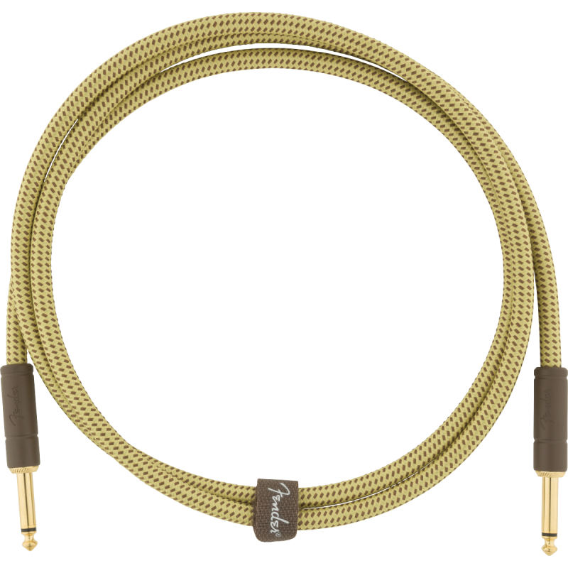 Fender Deluxe Series Instruments Cable, Straight/Straight, 5', Tweed - 1