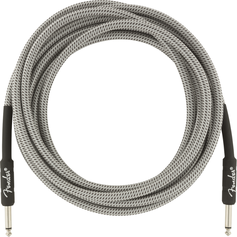 Fender Professional Series Instrument Cable, 15', White Tweed - 1