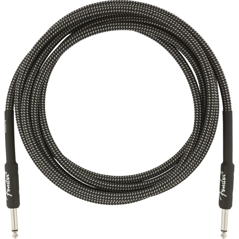 Fender Professional Series Instrument Cables, 10', Gray Tweed - 1