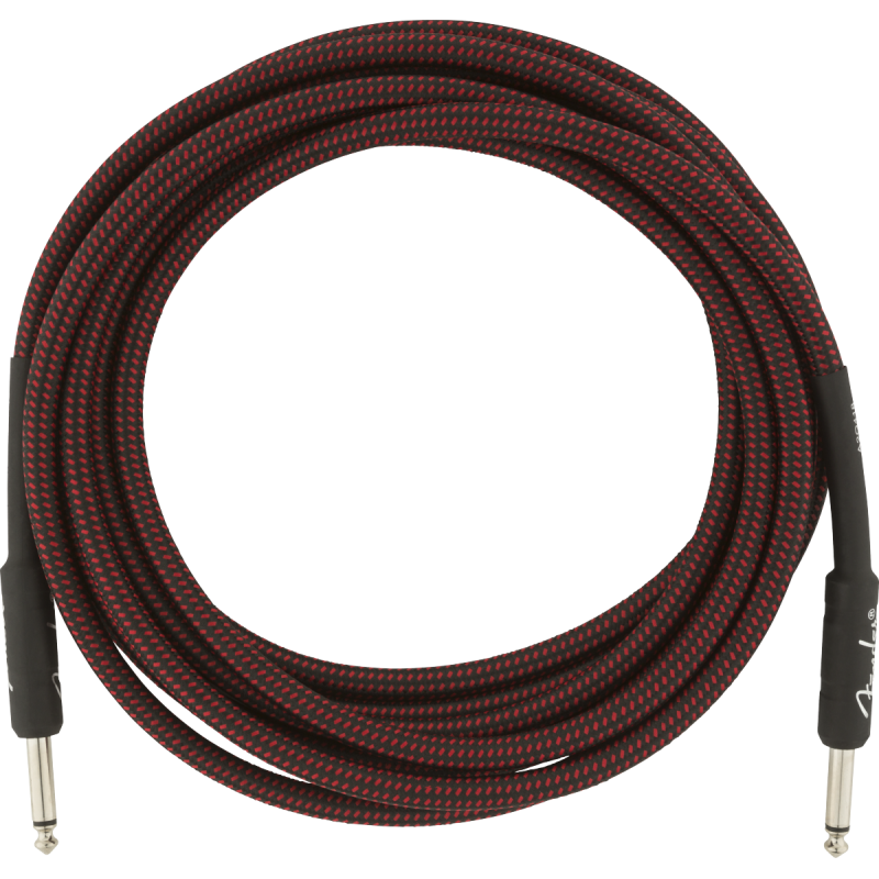Fender Professional Series Instrument Cable, 15', Red Tweed - 1
