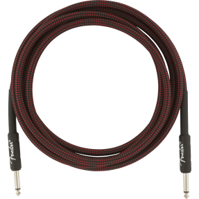 Fender Professional Series Instrument Cables, 10', Red Tweed - 1