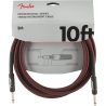Fender Professional Series Instrument Cables, 10', Red Tweed - 3