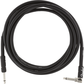 Fender Professional Series Instrument Cable, Straight-Angle, 10', Black - 1