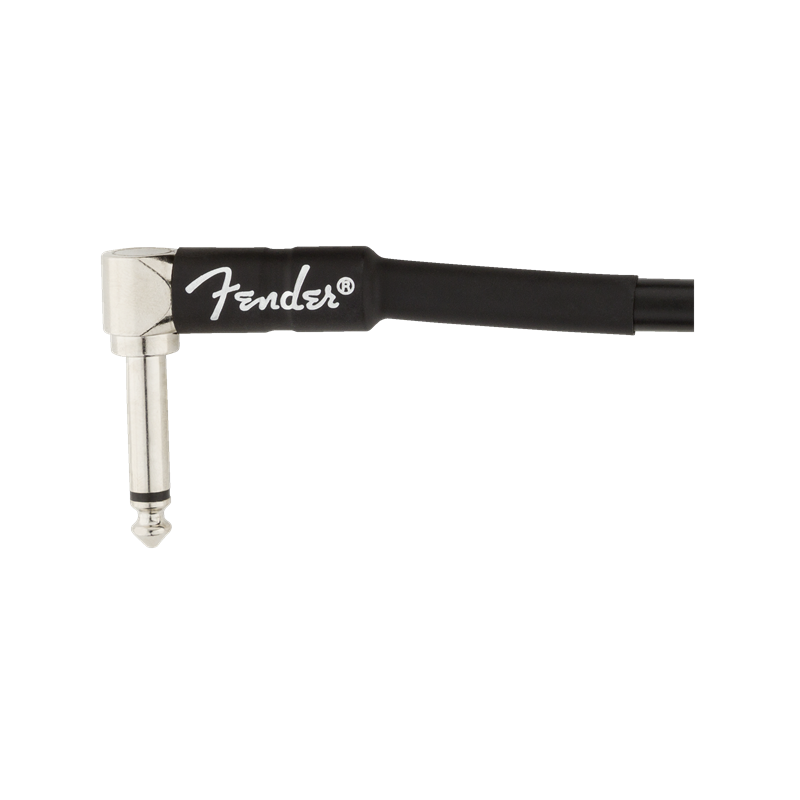Fender Professional Series Instrument Cables, Angle/Angle, 1', Black - 2