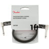Fender Professional Series Instrument Cables, Angle/Angle, 1', Black - 3