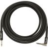 Fender Professional Series Instrument Cables, Straight/Angle, 15', Black - 1
