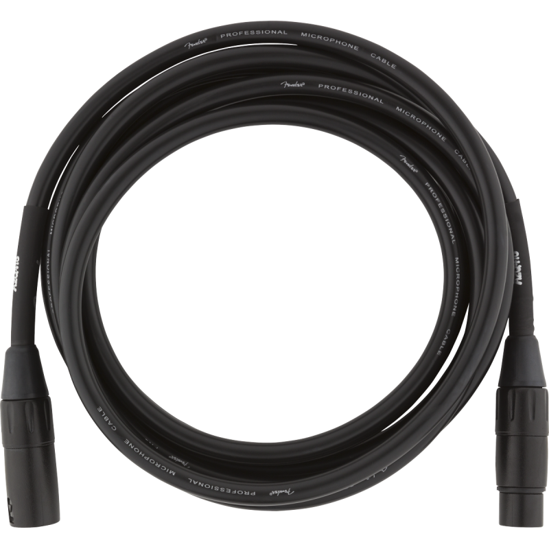 Fender Professional Series Microphone Cable, 10', Black - 1