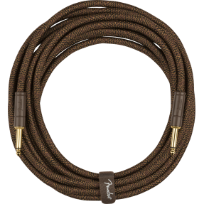 Fender Paramount 18.6' Acoustic Instrument Cable, Brown - 1