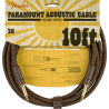 Fender Paramount 10' Acoustic Instrument Cable, Brown - 2