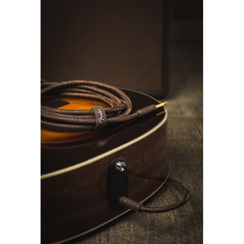 Fender Paramount 10' Acoustic Instrument Cable, Brown - 4