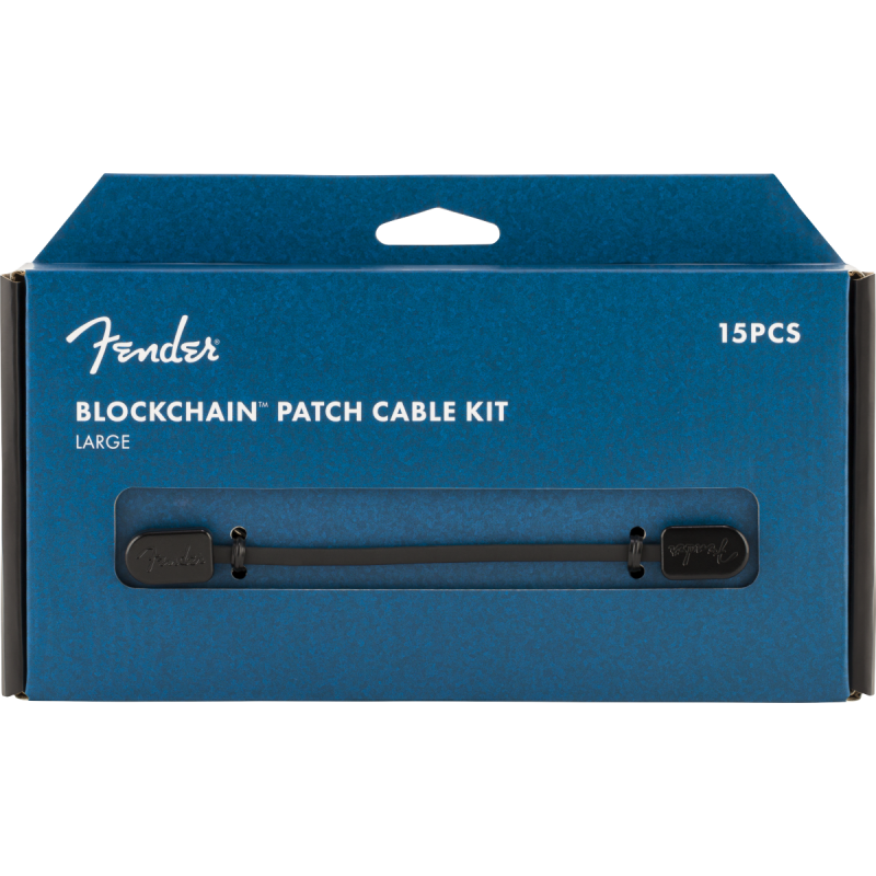 Fender Fender® Blockchain Patch Cable Kit, Black, Large - 1