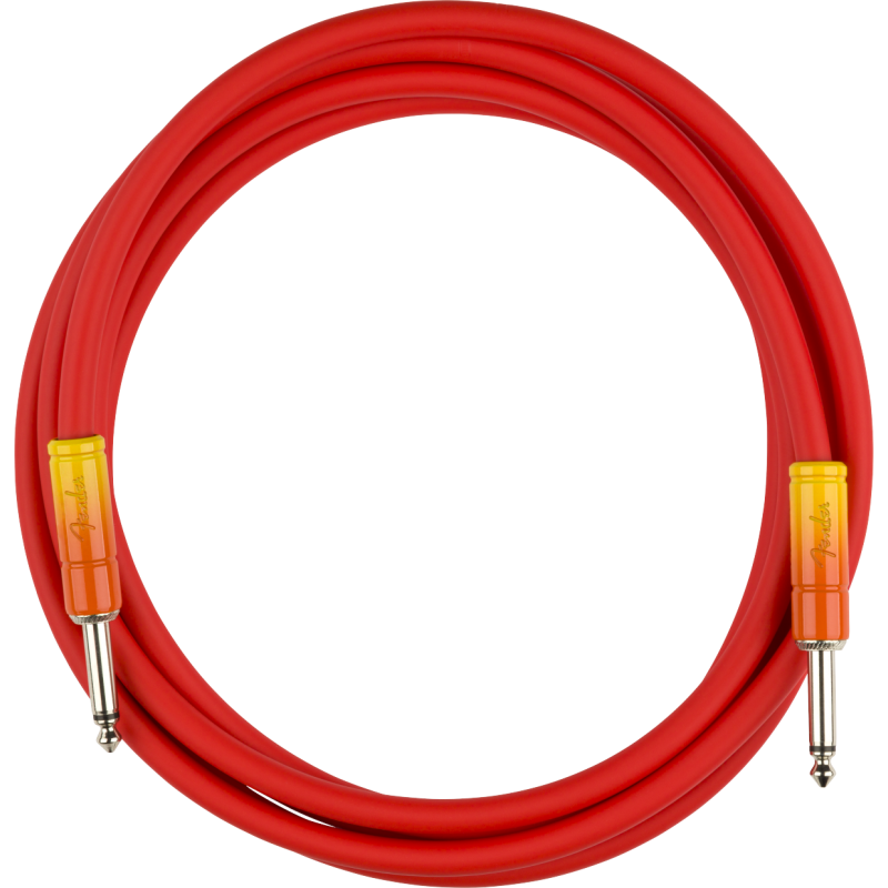 Fender 10' Ombré Cable, Tequila Sunrise - 1