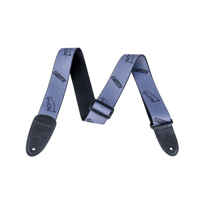 Gretsch  Gray Penguins Strap, Black - 1