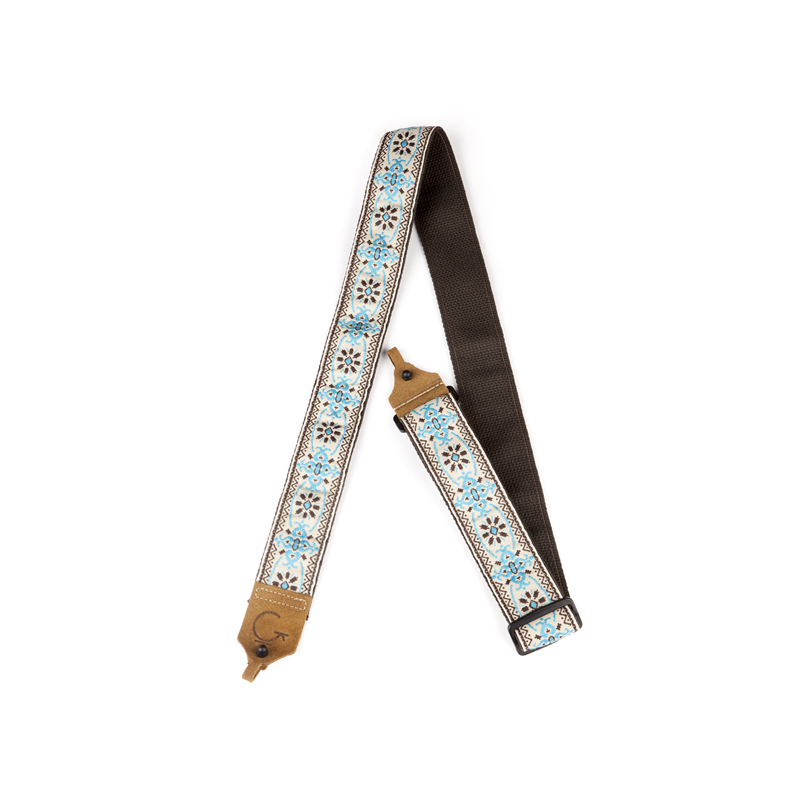 Gretsch G Brand Banjo Strap Blue/Brown - 1