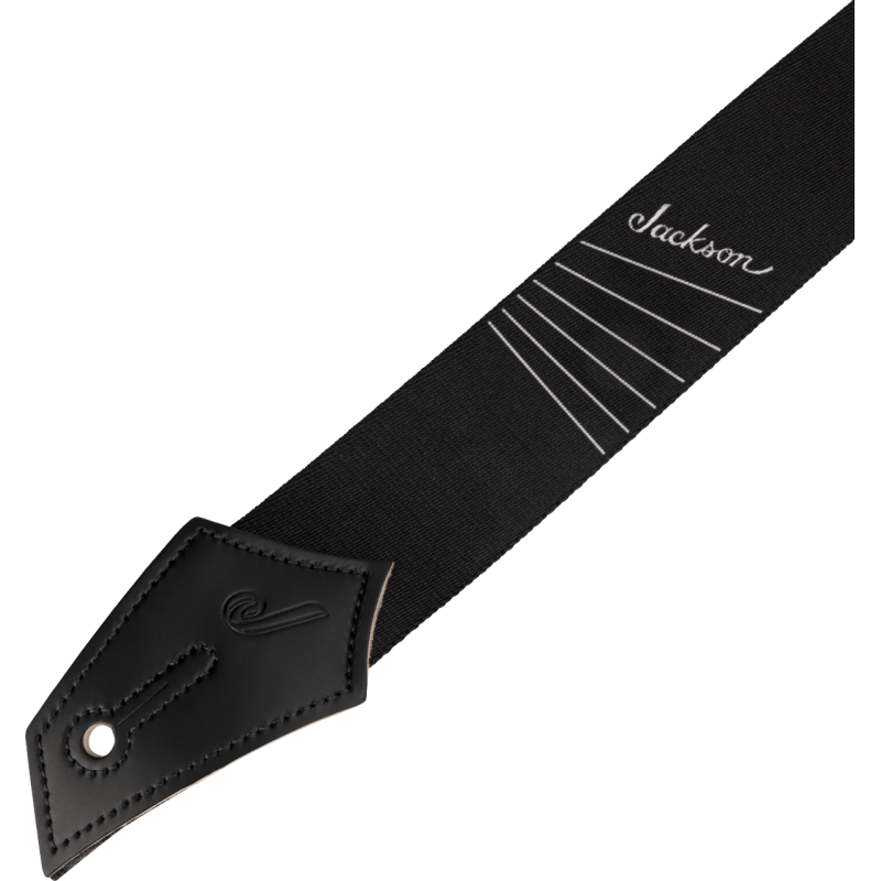 Jackson Strap with String Pattern, Black/White - 2