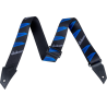 Jackson Strap with Headstock Pattern, Black and Blue - 1