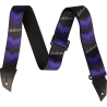 Jackson Strap with Double V Pattern, Black and Purple - 1