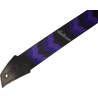 Jackson Strap with Double V Pattern, Black and Purple - 2