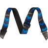Jackson Strap with Double V Pattern, Black and Blue - 1