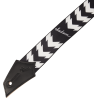 Jackson Strap with Double V Pattern, Black and White - 2