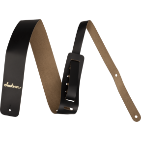 Jackson Leather Guitar Strap, Black - 1