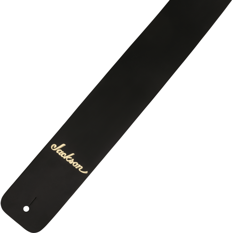 Jackson Leather Guitar Strap, Black - 3