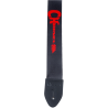Charvel  Strap, Black with Red Logo - 2