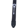 Charvel  Strap, Black with White Logo - 2