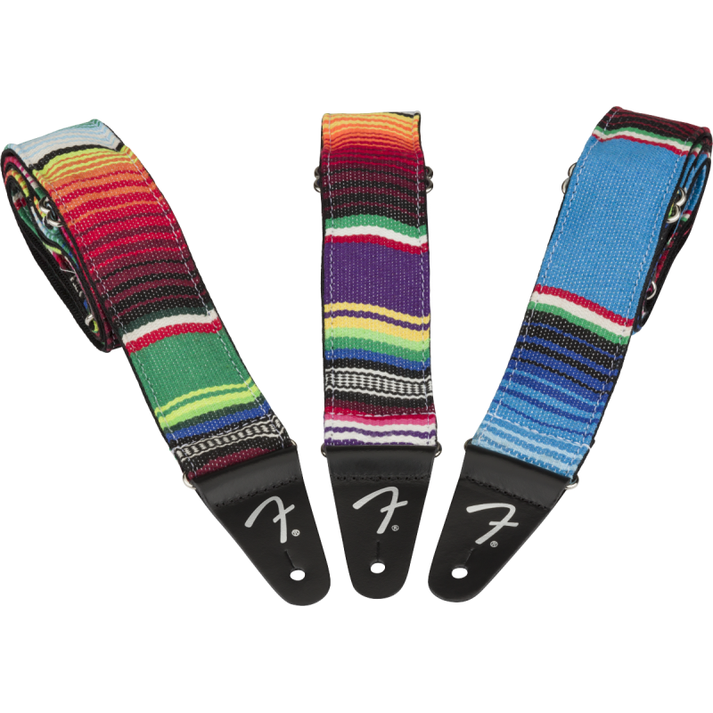 Fender 2" Serape Strap - Green Multi - 4