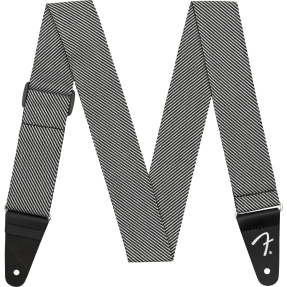 Fender Modern Tweed Strap, White/Black 2" - 1