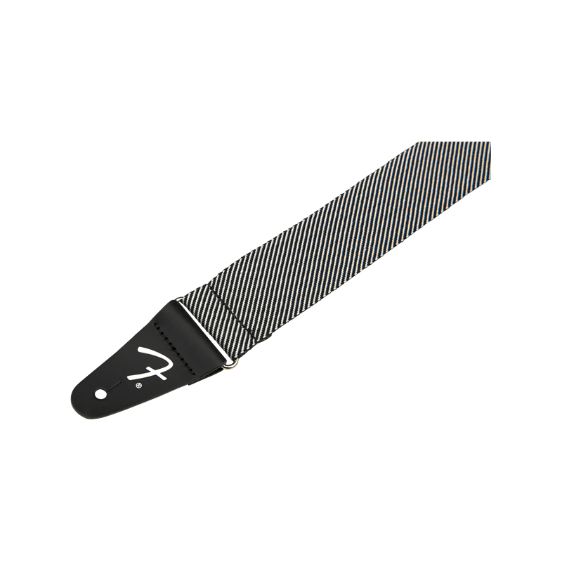 Fender Modern Tweed Strap, White/Black 2" - 2