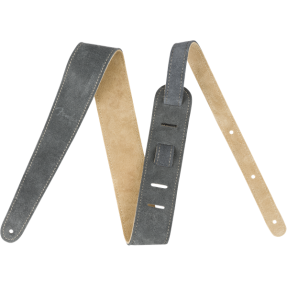 Fender 2" Suede Strap, Gray/Tan, Reversible - 1