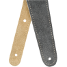 Fender 2" Suede Strap, Gray/Tan, Reversible - 5
