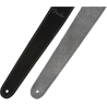 Fender 2" Suede Strap, Black/Gray, Reversible - 4