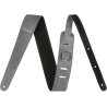 Fender 2" Suede Strap, Black/Gray, Reversible - 6