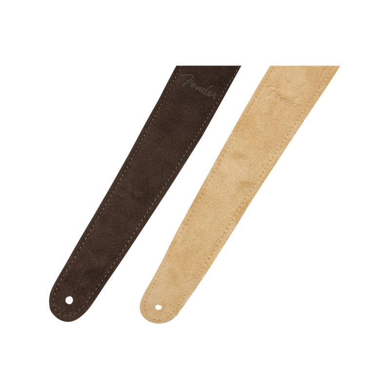 Fender 2" Suede Strap, Brown/Tan, Reversible - 4