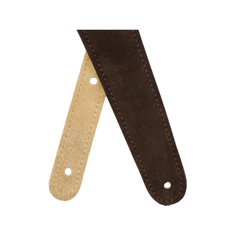 Fender 2" Suede Strap, Brown/Tan, Reversible - 5