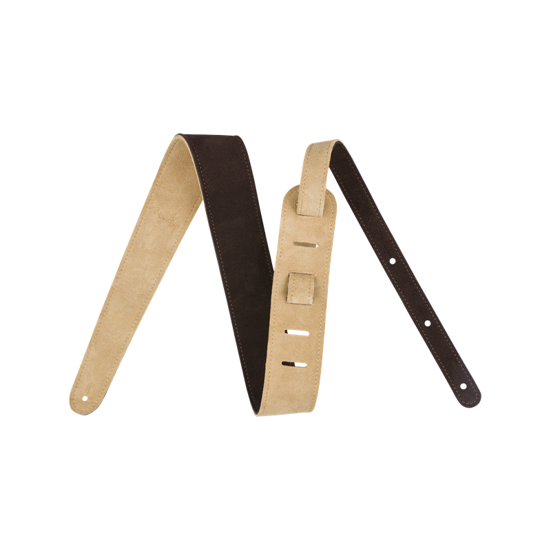 Fender 2" Suede Strap, Brown/Tan, Reversible - 6