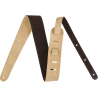 Fender 2" Suede Strap, Brown/Tan, Reversible - 6