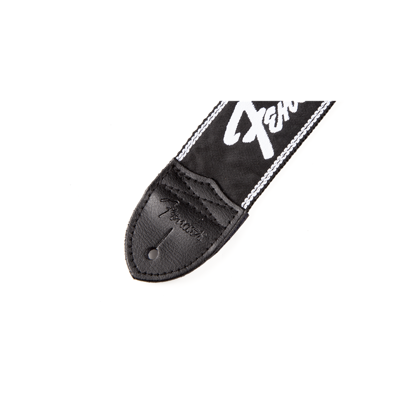 Fender  Running Logo Strap, Black - 2