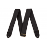 Fender  Cotton/Leather Strap, Black - 1