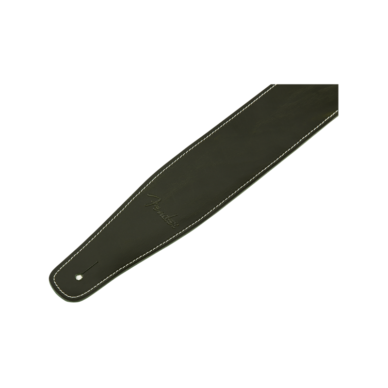 Fender Broken-In Leather Strap, Green 2.5" - 2